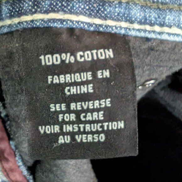 Y2K Baggy Ecko 'Natural High' Embroidered Jeans - Size 37x31 - Picture 5 of 7